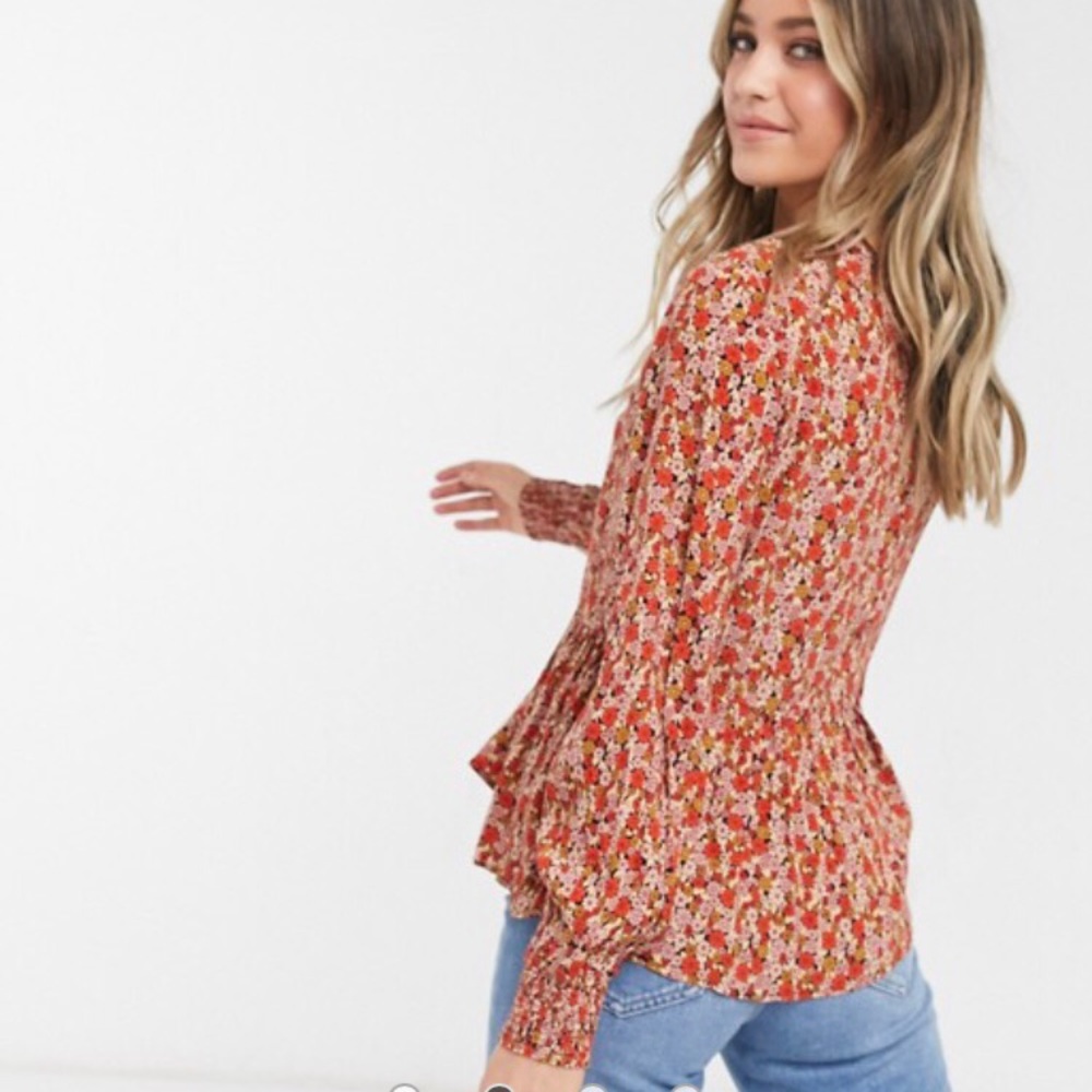 NFS Asos floral blouse top